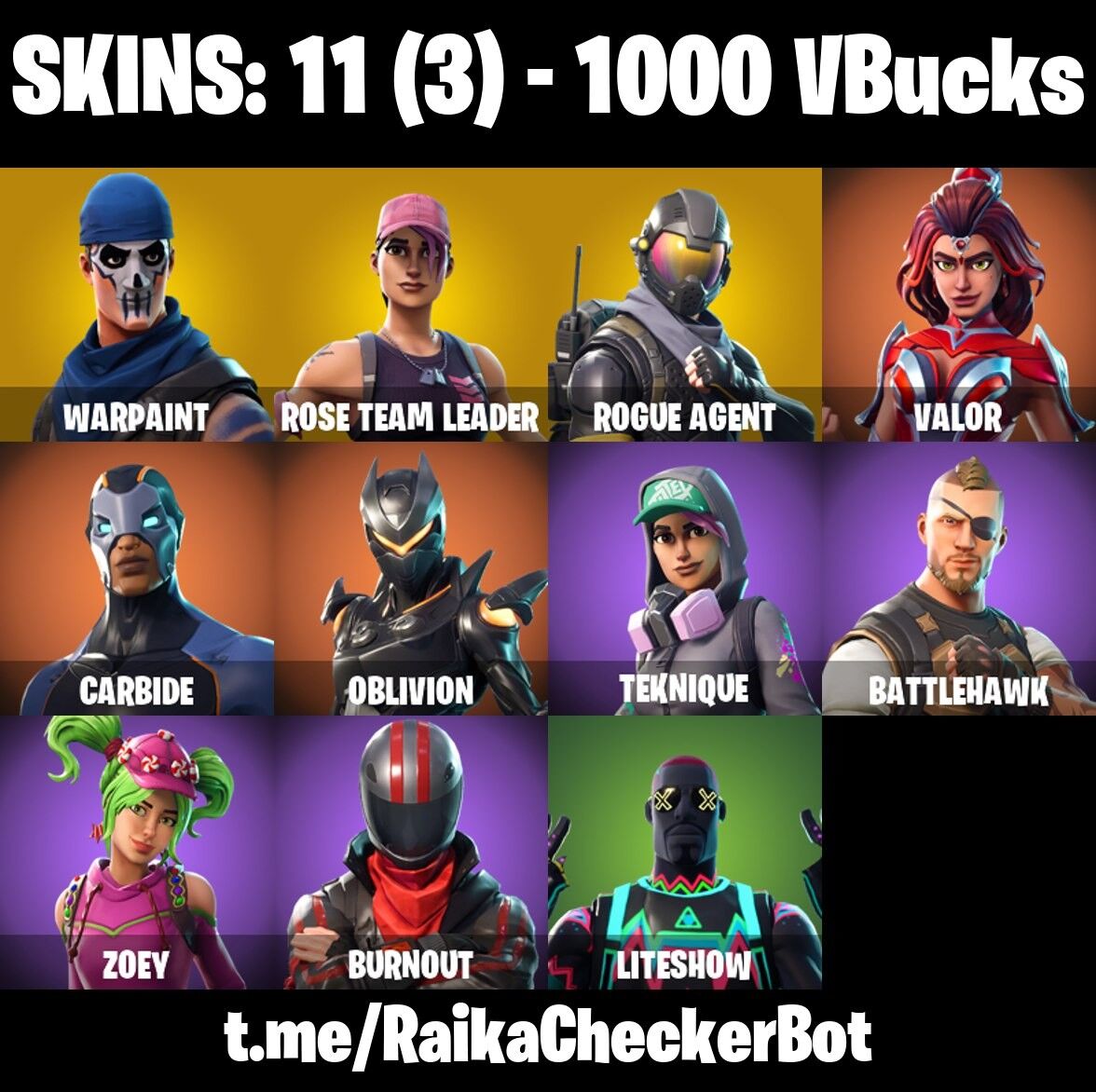 Fortnite Account ( PLAYSTATION / XBOX / PC / NINTENDO ) (ULTIMATE EDITION, OG STW, ROGUE AGENT, CARBIDE, ORANGE JUSTICE) (11 Skins)