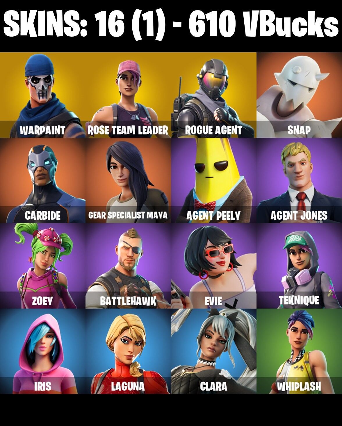 Fortnite Account ( XBOX / PC / NINTENDO ) (Ultimate OG STW) (16 Skins)