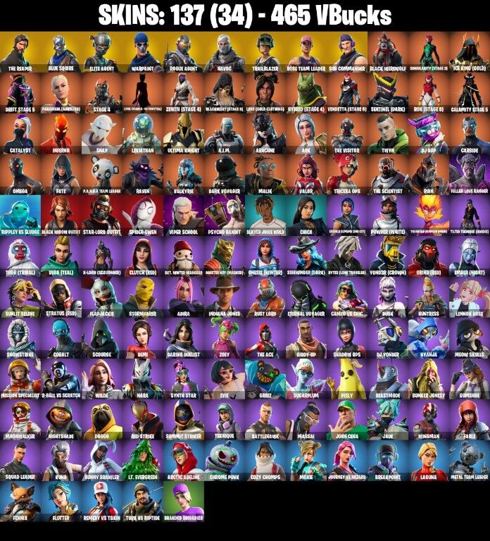 Fortnite Account ( PLAYSTATION / XBOX / PC / NINTENDO ) (ULTIMATE OG STW, THE REAPER, TAKE THE L, BLUE SQUIRE) (137 Skins)
