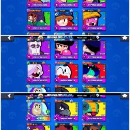 #43🔥33k+ Trophy🔥Total- 31 Brawler Max🔥15 Hypercharge🔥16 Max Power🔥111 Top Rare skin🔥7029 Billings🔥3224 coin🔥270 gems🔥cheep 1