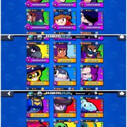 #44⭕20k+ Trophy⭕Total-18 Max Brawler⭕7 Hypercharge⭕11 Max power⭕50 top skin⭕cheep 1