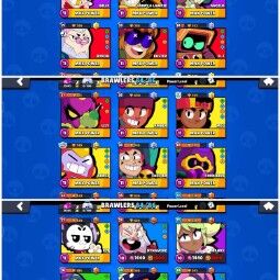 #63🔥35k+ Trophy🔥Total-31 Brawler max🔥10 Hypercharge🔥21 Max power🔥Star shelly-Top skin🔥117 Top skin🔥8k+ Highest Rank🔥cheep 1