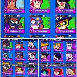 #68🔥Top Rare account🔥49k+ Trophy🔥Total- 79 Brawler Max🔥33 Hypercharge🔥46 Max power🔥10k+ Billings🔥145 Top skin🔥Top shelly skin🔥cheep 4